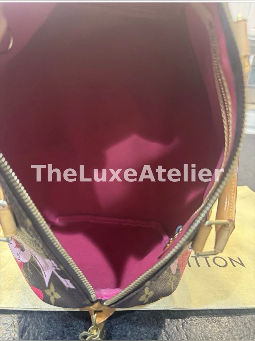 ✨ Louis Vuitton Monogram Bay Speedy 30 Rose Ballerine Poppy – Limited Edition ✨ - Picture 7 of 16